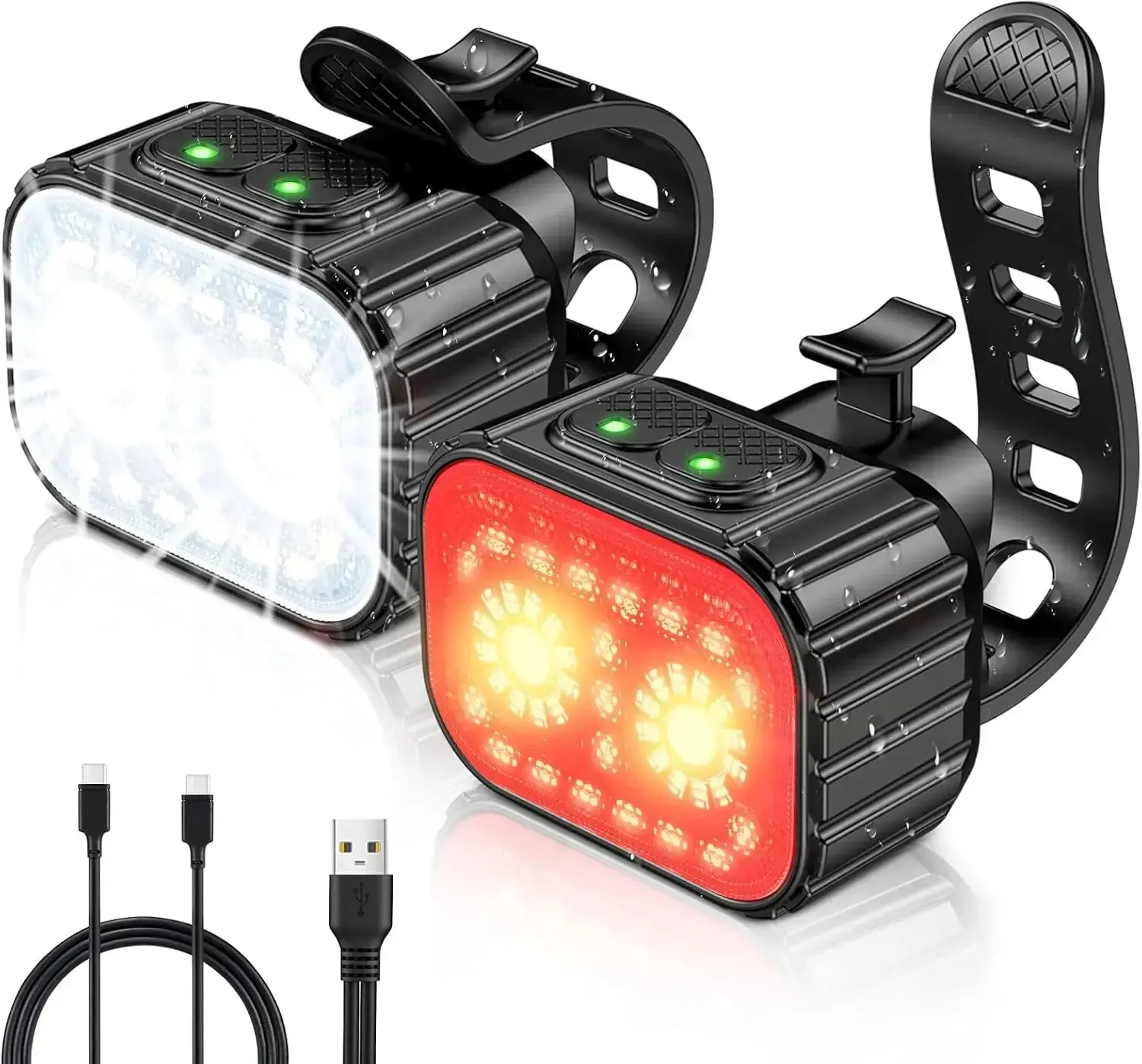 CIRYCASE, kit luci bici 8+12 modalità nella fotografia dell’inserzione Amazon.it