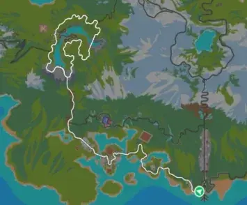 Planimetria ufficiale Zwift di Climb Control nel mondo Watopia. Fonte: Zwift.