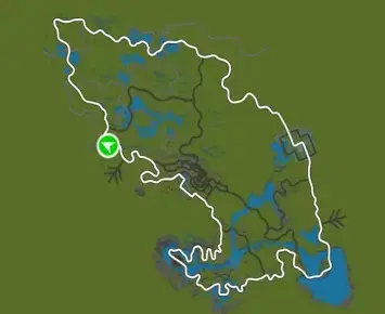 Planimetria ufficiale Zwift di Countryside Tour nel mondo Makuri Islands. Fonte: Zwift.
