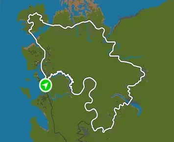 Planimetria ufficiale Zwift di Douce France nel mondo France. Fonte: Zwift.