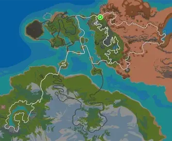 Planimetria ufficiale Zwift di Dust in the Wind nel mondo Watopia.