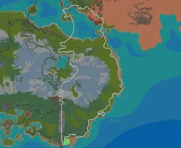 Planimetria ufficiale Zwift di Elevation Evaluation nel mondo Watopia.