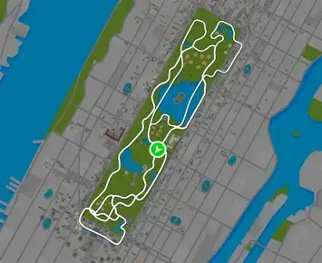 Planimetria ufficiale Zwift di Everything Bagel nel mondo New York.