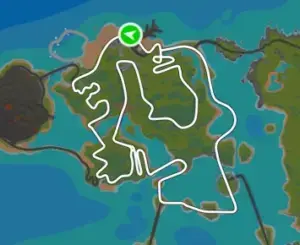 Planimetria ufficiale Zwift di Figure 8 Reverse nel mondo Watopia. Fonte: Zwift.