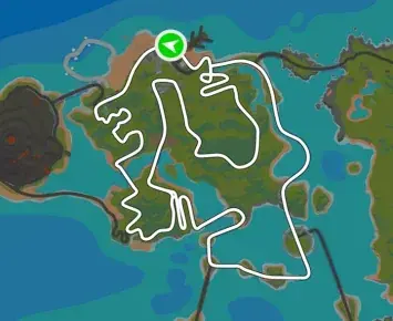 Planimetria ufficiale Zwift di Figure 8 Reverse nel mondo Watopia. Fonte: Zwift.