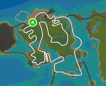 Planimetria ufficiale Zwift del percorso Figure 8 a Watopia.