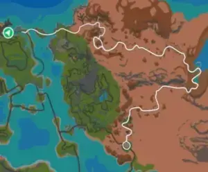 Planimetria ufficiale Zwift di Flat Out Fast nel mondo Watopia.