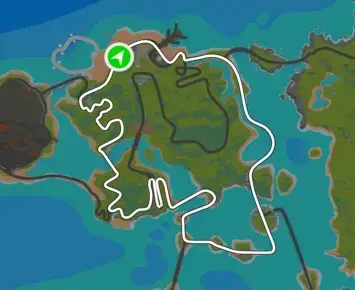 Planimetria ufficiale Zwift del percorso Flat Route a Watopia.