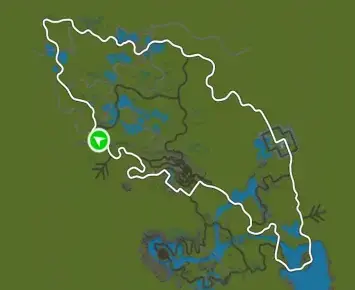 Planimetria ufficiale Zwift di Flatland Loop nel mondo Makuri Islands. Fonte: Zwift.