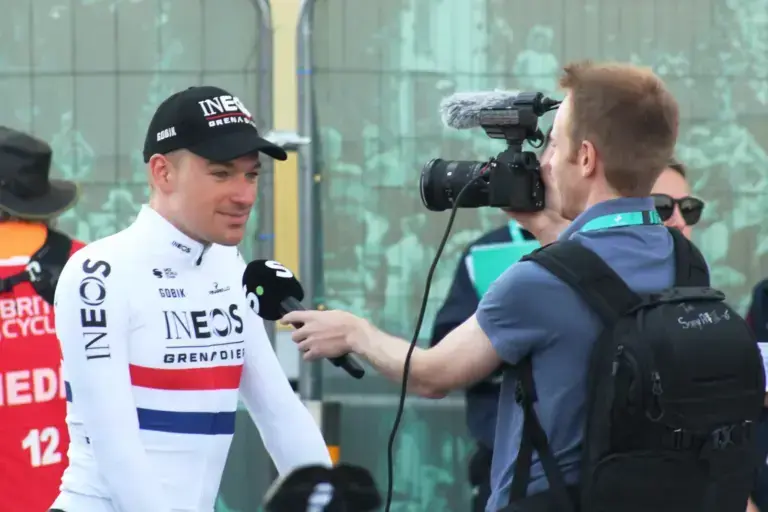 Ethan Hayter al Tour of Britain 2024: fotografia d’archivio, non la presentazione della nuova squadra. Geof Sheppard / Wikimedia Commons, CC BY-SA 4.0. Ridimensionata e convertita in WebP.