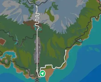 Planimetria ufficiale Zwift di Hilltop Hustle nel mondo Watopia. Fonte: Zwift.