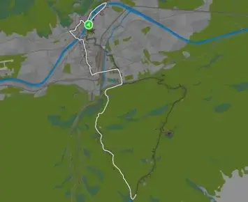 Planimetria ufficiale Zwift di InnsbruckConti nel mondo Innsbruck. Fonte: Zwift.