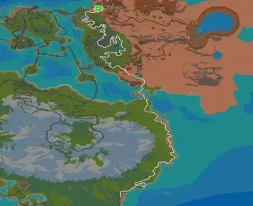 Planimetria ufficiale Zwift di Jurassic Coast nel mondo Watopia. Fonte: Zwift.