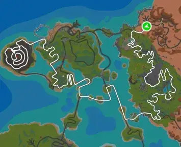 Planimetria ufficiale Zwift di Legends and Lava. Fonte: Zwift.