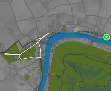 Planimetria ufficiale Zwift di London Classique Reverse nel mondo London. Fonte: Zwift.
