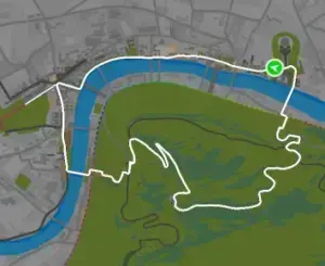 Planimetria ufficiale Zwift di The PRL Full nel mondo London.