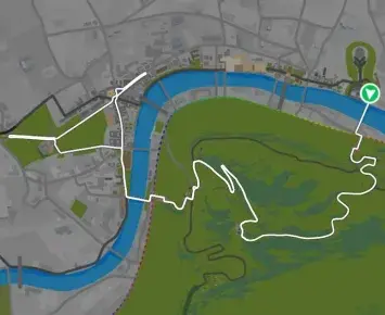 Planimetria ufficiale Zwift di London Uprising nel mondo London. Fonte: Zwift.