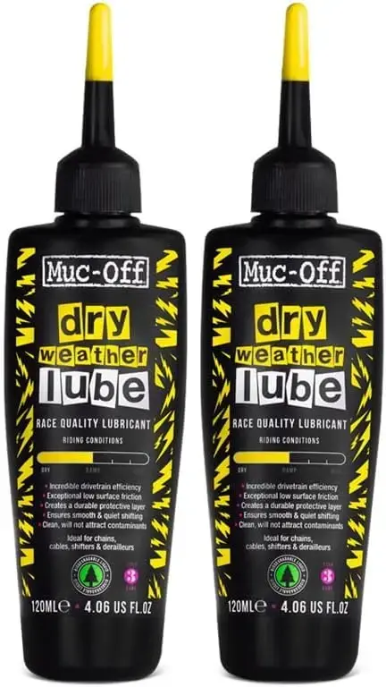 Muc-Off Dry Chain Lube Lubrificante Catena Bici Biodegradabile, Olio Catena Bici di Tutti i Tip
