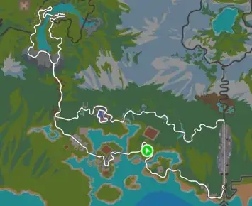 Planimetria ufficiale Zwift di Mayan 8 nel mondo Watopia. Fonte: Zwift.