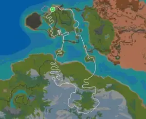 Planimetria ufficiale Zwift del percorso Mountain Route a Watopia.