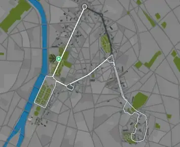 Planimetria ufficiale Zwift di Paris Toujours nel mondo Paris. Fonte: Zwift.