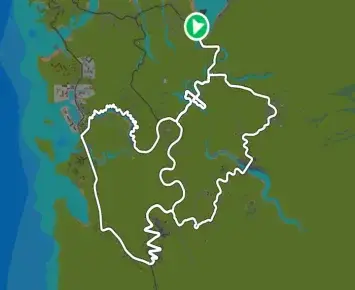 Planimetria ufficiale Zwift di Peaky Pavé nel mondo France. Fonte: Zwift.