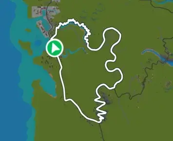 Planimetria ufficiale Zwift di Petite Douleur nel mondo France. Fonte: Zwift.