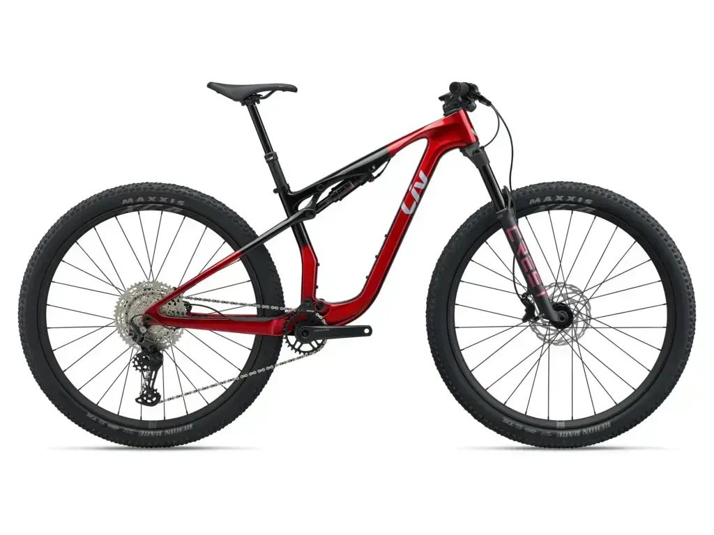 Liv Pique Advanced Pro MY2027, bicicletta completa vista dal lato trasmissione