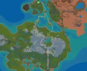 Planimetria ufficiale Zwift di Power to the Tower nel mondo Watopia.