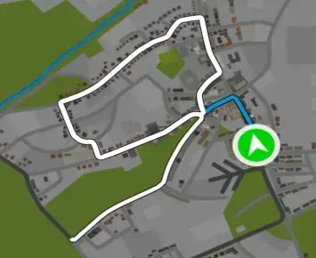 Planimetria ufficiale Zwift di Queen's Highway After Party nel mondo Yorkshire. Fonte: Zwift.