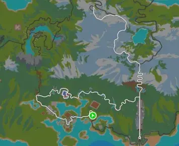 Planimetria ufficiale Zwift di Radio Rendezvous nel mondo Watopia. Fonte: Zwift.