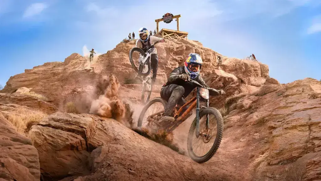 Visuale promozionale ufficiale Red Bull Rampage 2026, non fotografia di una run della competizione 2026. Credito: Red Bull.