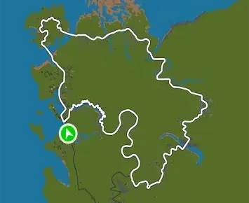 Planimetria ufficiale Zwift di R.G.V. nel mondo France.