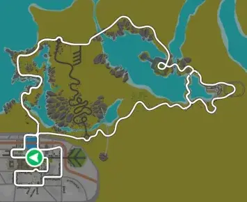 Planimetria ufficiale Zwift di Scotland Smash nel mondo Scotland. Fonte: Zwift.