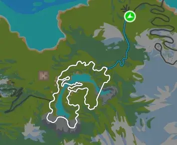 Planimetria ufficiale Zwift di Serpentine 8 nel mondo Watopia.