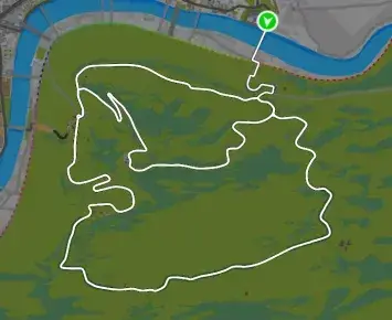 Planimetria ufficiale Zwift di Surrey Hills nel mondo London.