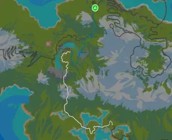 Planimetria ufficiale Zwift di Temple Trek nel mondo Watopia. Fonte: Zwift.