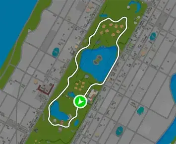Planimetria ufficiale Zwift di The 6 Train nel mondo New York. Fonte: Zwift.