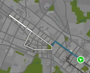 Planimetria ufficiale Zwift di The Fan Flats nel mondo Richmond. Fonte: Zwift.
