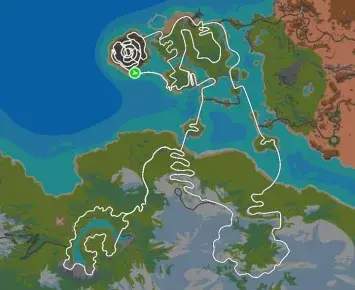 Planimetria ufficiale Zwift di The Mega Pretzel nel mondo Watopia.