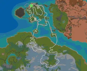 Planimetria ufficiale Zwift di The Pretzel nel mondo Watopia.