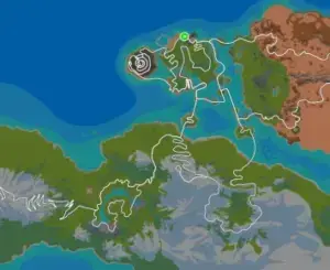 Planimetria ufficiale Zwift di The Uber Pretzel nel mondo Watopia.