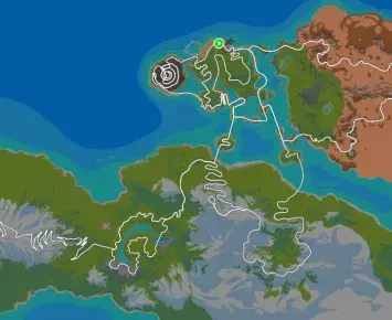 Planimetria ufficiale Zwift di The Uber Pretzel nel mondo Watopia.