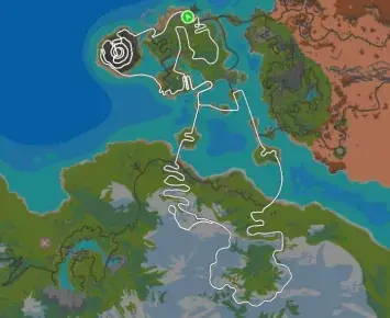 Planimetria ufficiale Zwift di Three Sisters Reverse nel mondo Watopia. Fonte: Zwift.