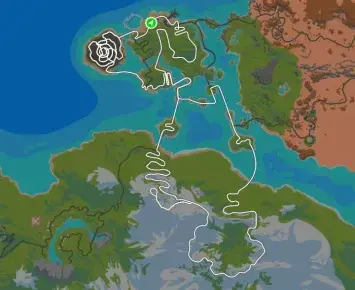 Planimetria ufficiale Zwift del percorso Three Sisters a Watopia.