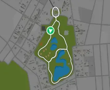 Planimetria ufficiale Zwift di Toefield Tornado nel mondo New York. Fonte: Zwift.