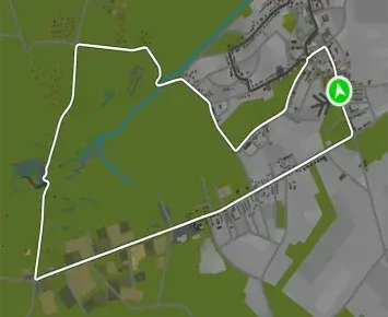 Planimetria ufficiale Zwift di Tour of Tewit Well nel mondo Yorkshire. Fonte: Zwift.