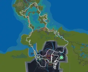 Planimetria ufficiale Zwift di Tropic Rush. Fonte: Zwift.