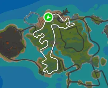 Planimetria ufficiale Zwift di Two Bridges Loop nel mondo Watopia. Fonte: Zwift.