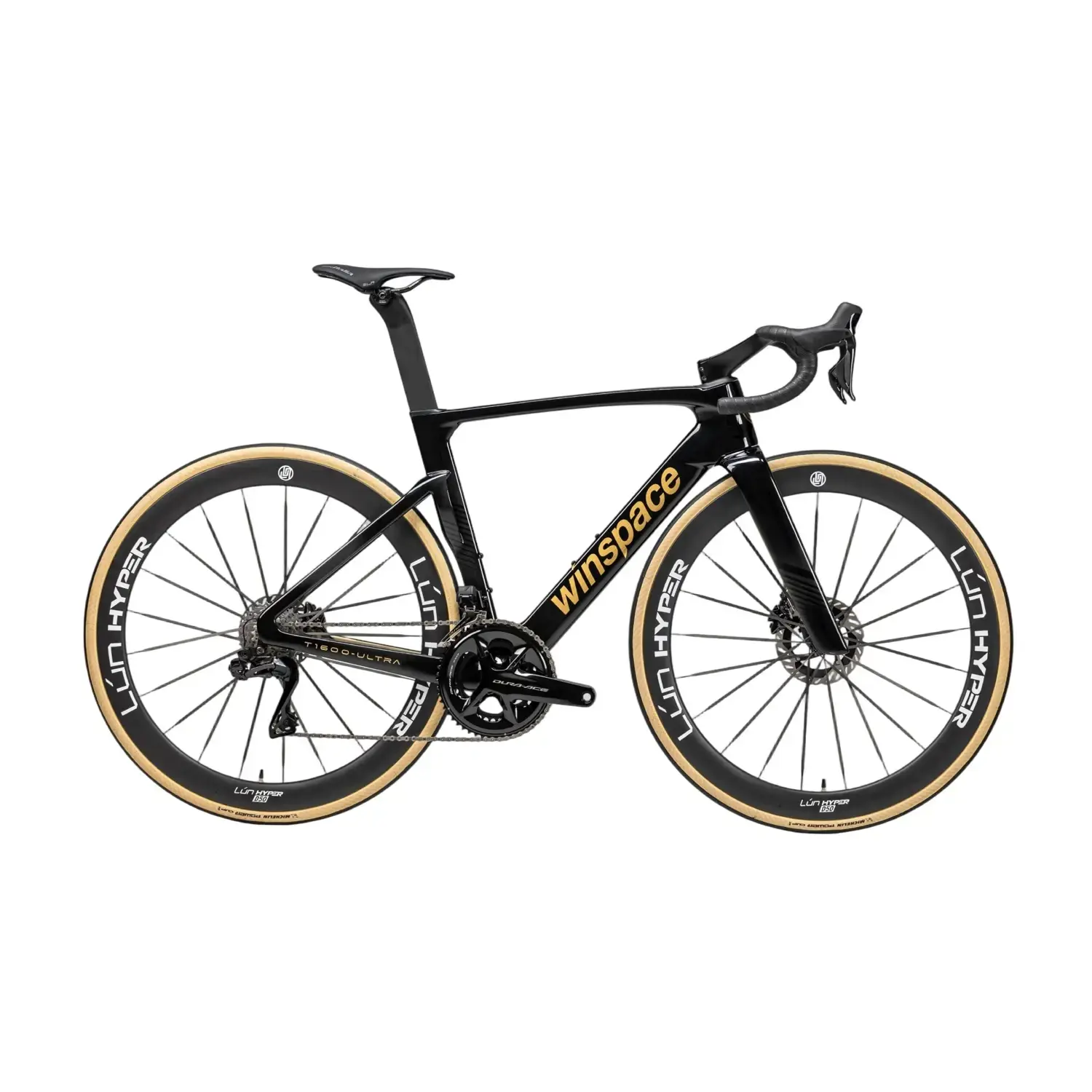 Winspace T1600 ULTRA Obsidian Gold con montaggio promozionale Dura-Ace Di2